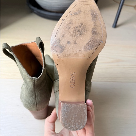 Sarto Ella western suede boots size 8.5 - Picture 5 of 8